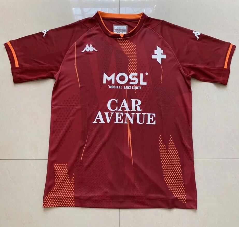 2021/22 FC Metz Home Kit Soccer Jersey